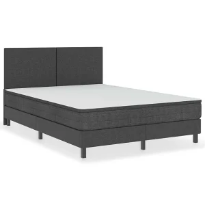 Boxspring stof donkergrijs 160×200 cm Boxspring stof donkergrijs 160×200 cm