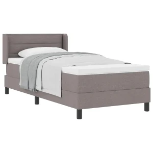 Boxspringbed met hoofdeinde Taupe 200 x 80 cm Stof Boxspringbed met hoofdeinde Taupe 200 x 80 cm Stof
