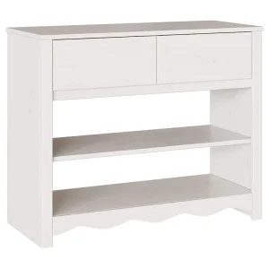 Wandtafel Drammen Wit 89,5 x 37 x 73 cm Massief grenenhout