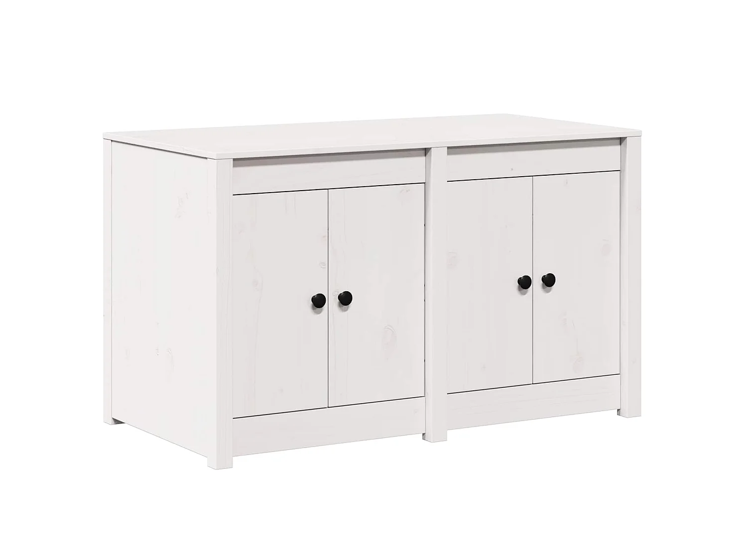 Keukenkast MEPPEL Wit 106 x 55 x 64 cm Massief grenenhout