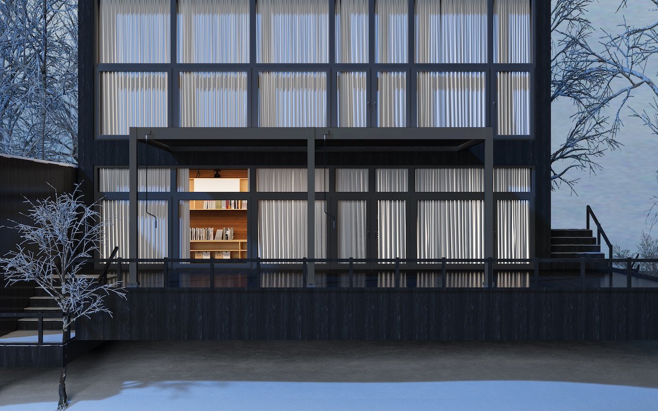 Aluminium aanbouw overkapping Toronto 360x530x255cm Antraciet