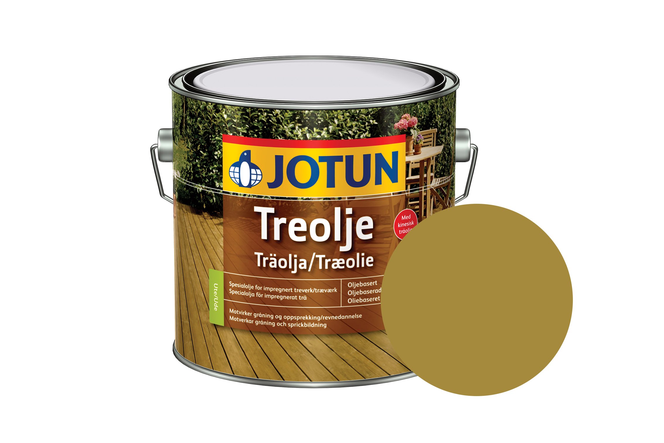 Jotun Treolje (Solvent) Olie – Ligrønn (3L)