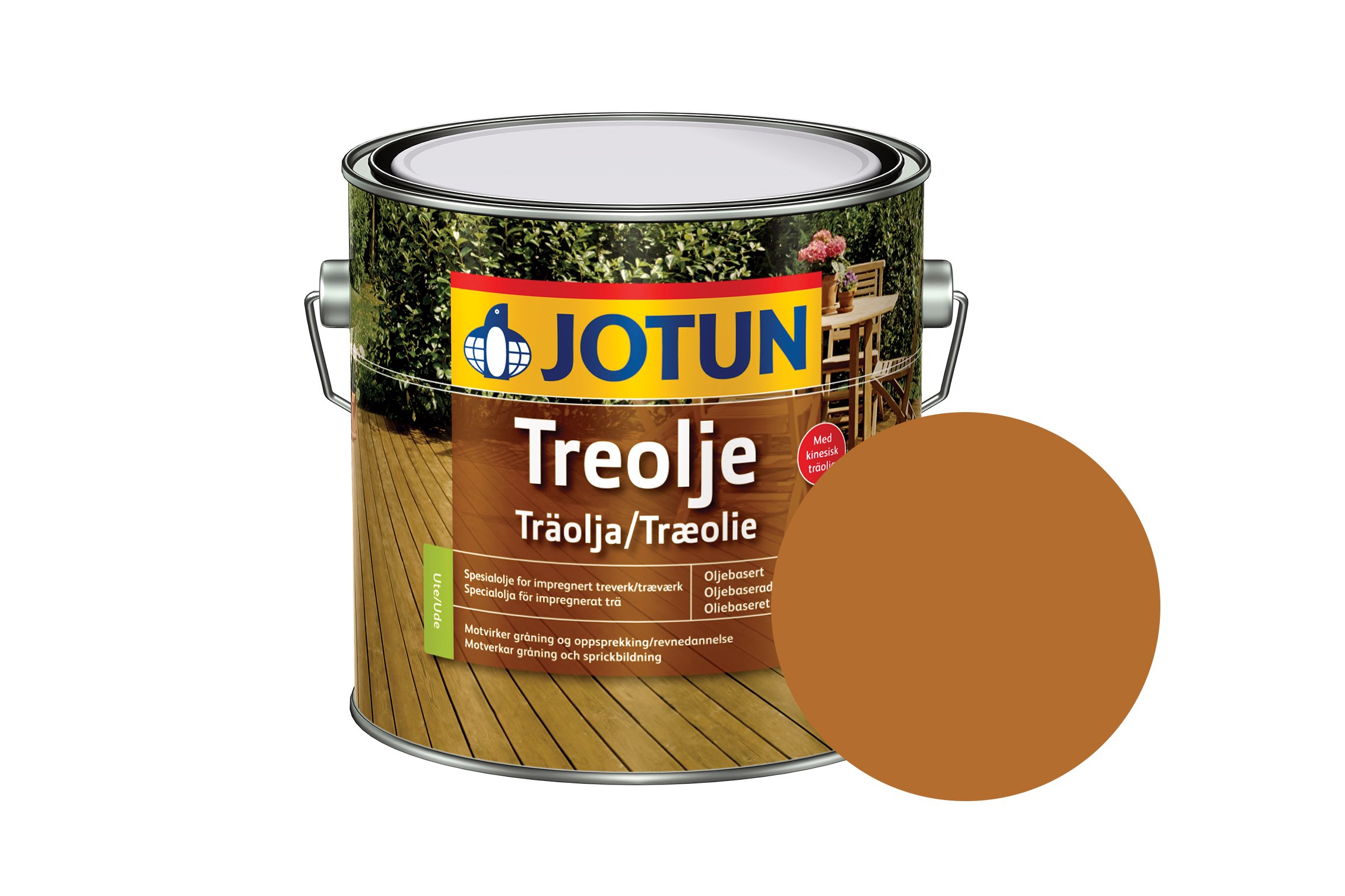 Jotun Treolje (Solvent) Olie – Lavarød (3L)