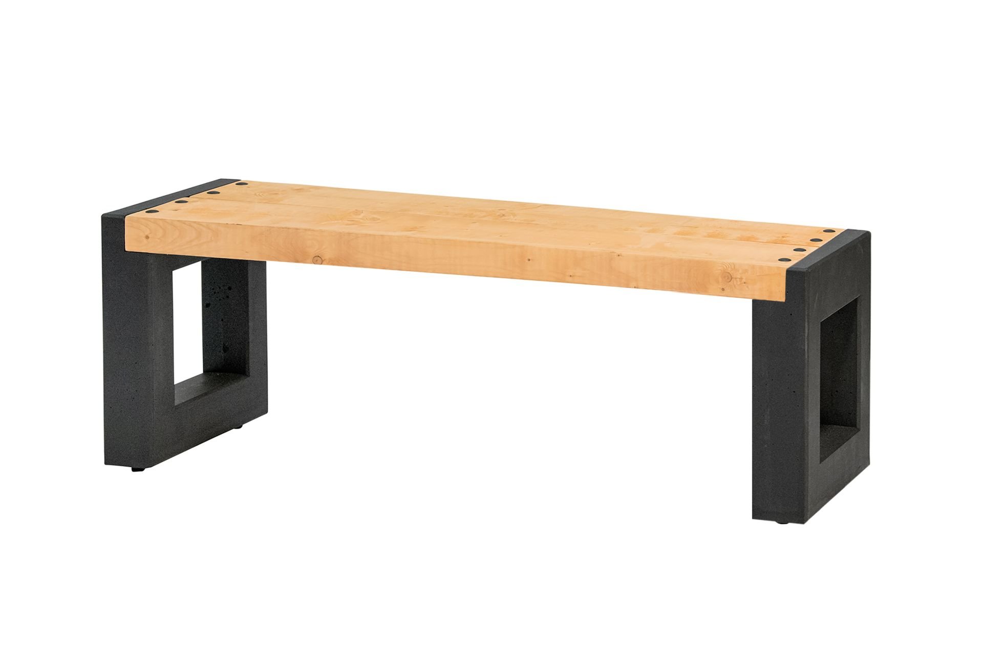 Tuinbank Beton Antraciet Gecoat en Red Class Wood 150x40x45cm