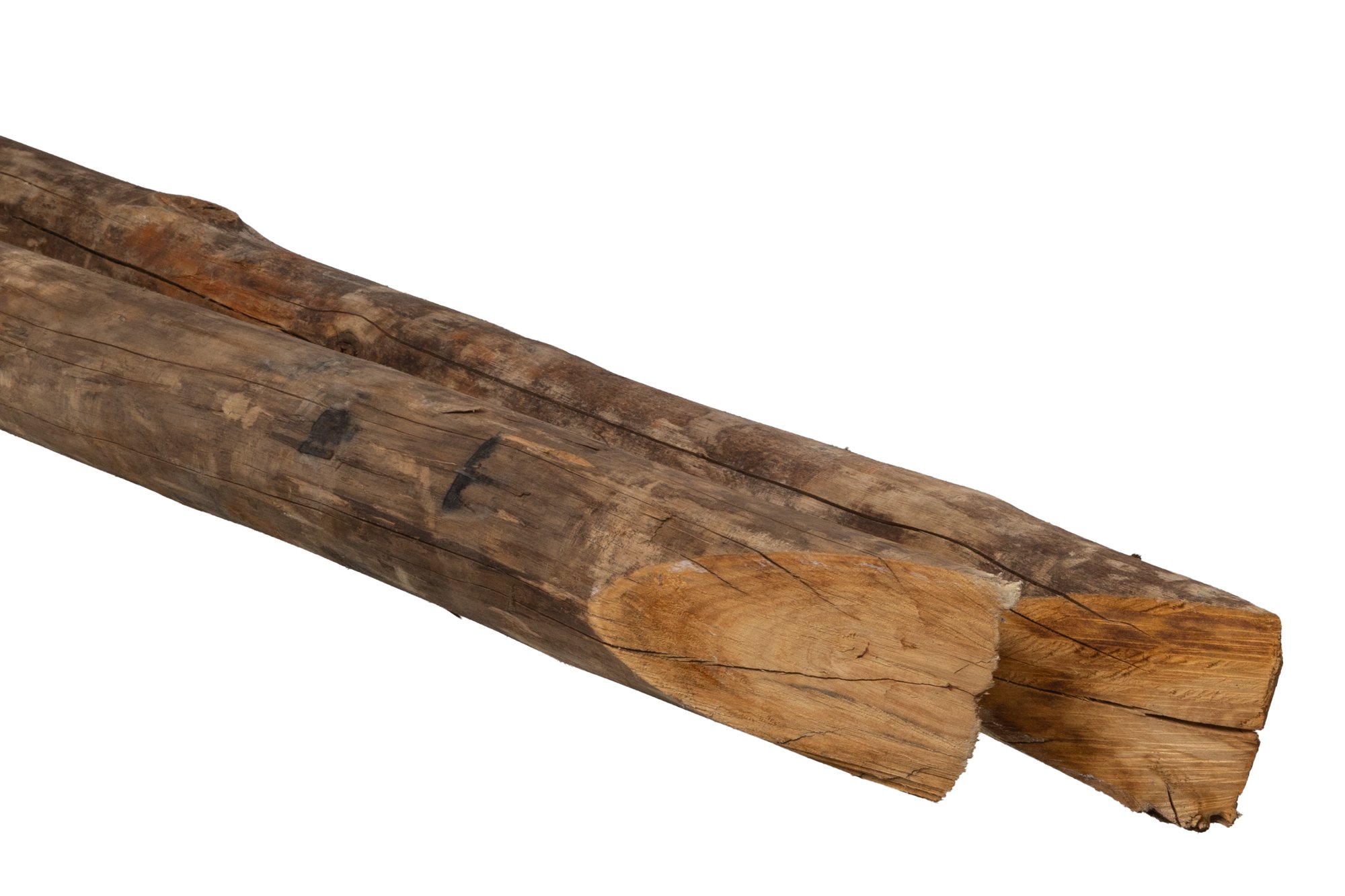 Paal Cloeziana diameter 8-10 x 250 cm duurzaamheidsklasse 1 gepunt