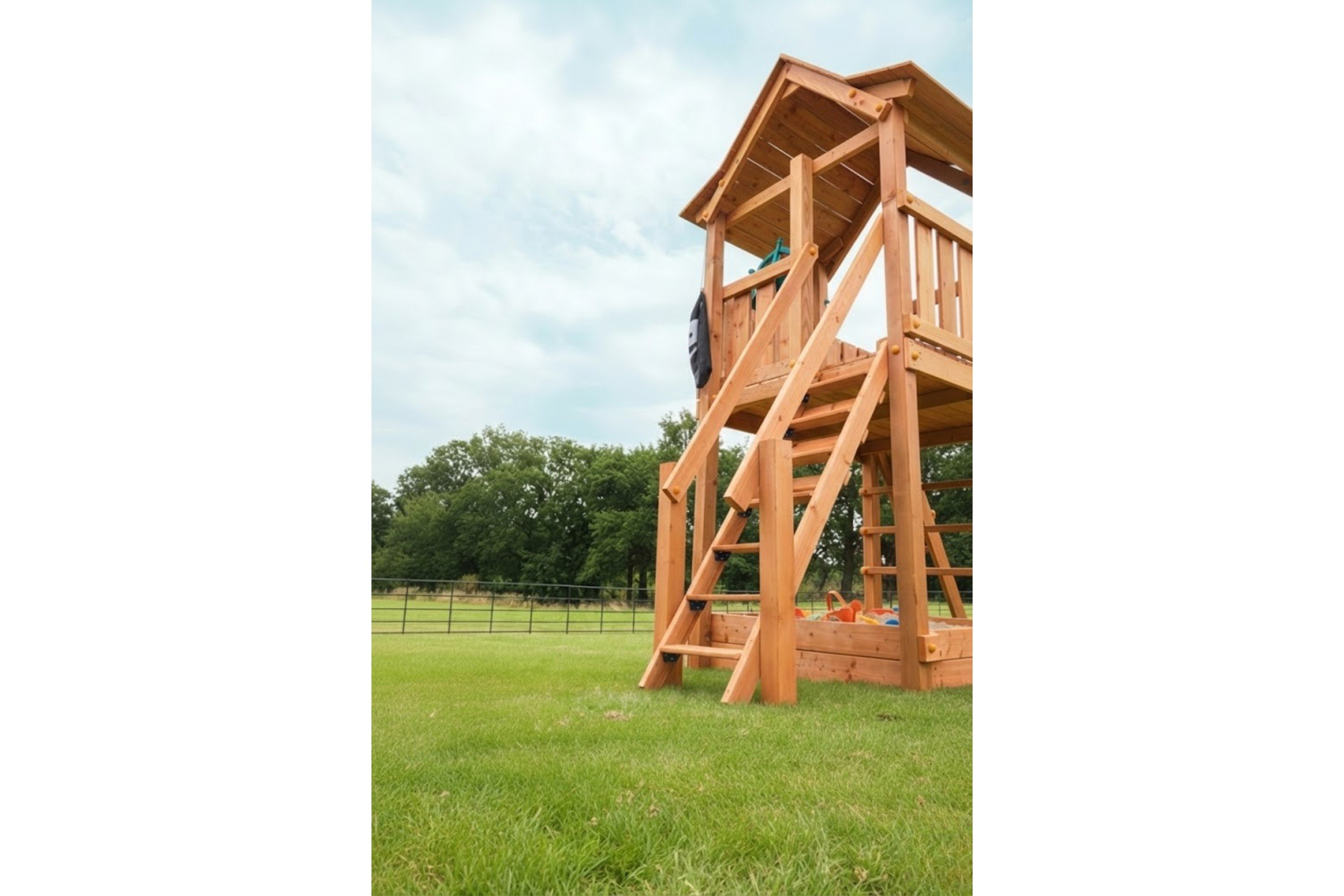 Aanbouwtrap speeltoestel Steps, douglas