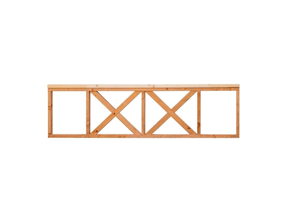 Balustrade hek Red Class Geimpregneerd Vuren Geschaafd – 300x75cm