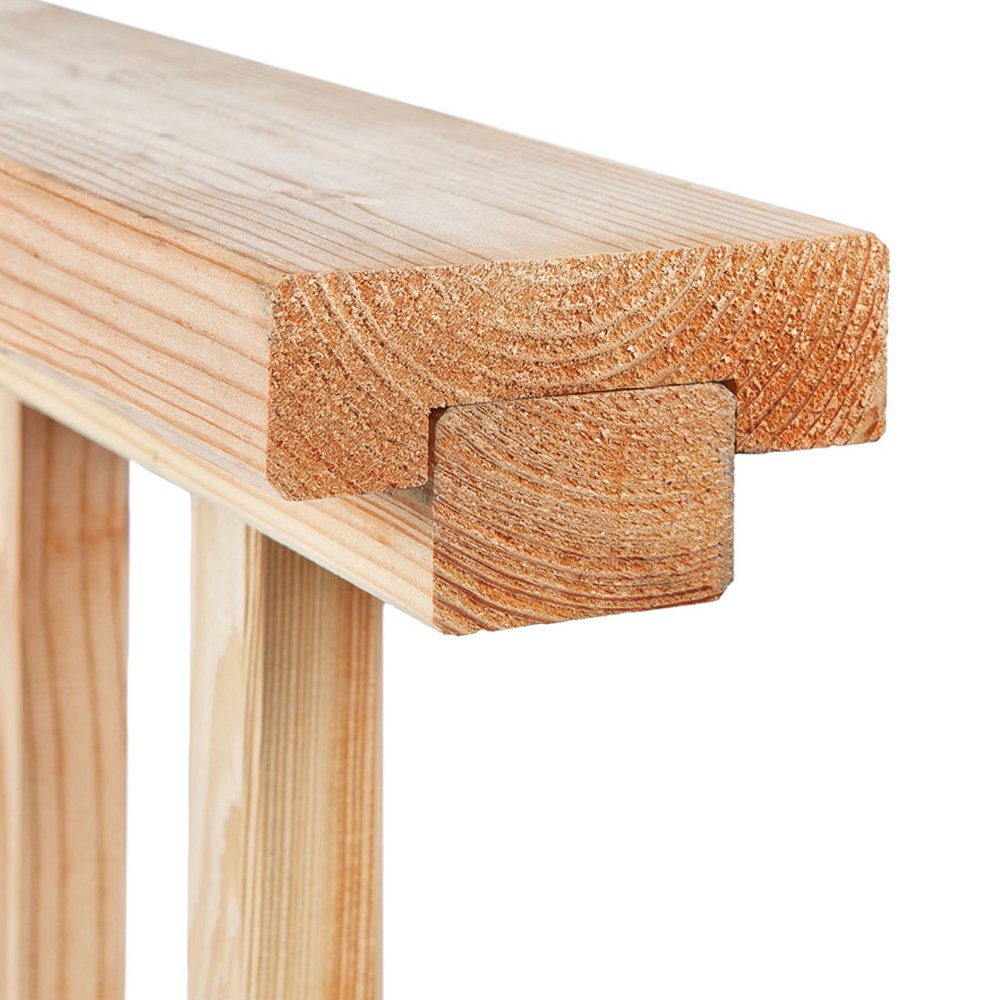 Afdeklat 4.5×13.5x280cm voor Douglas Balustrade hek