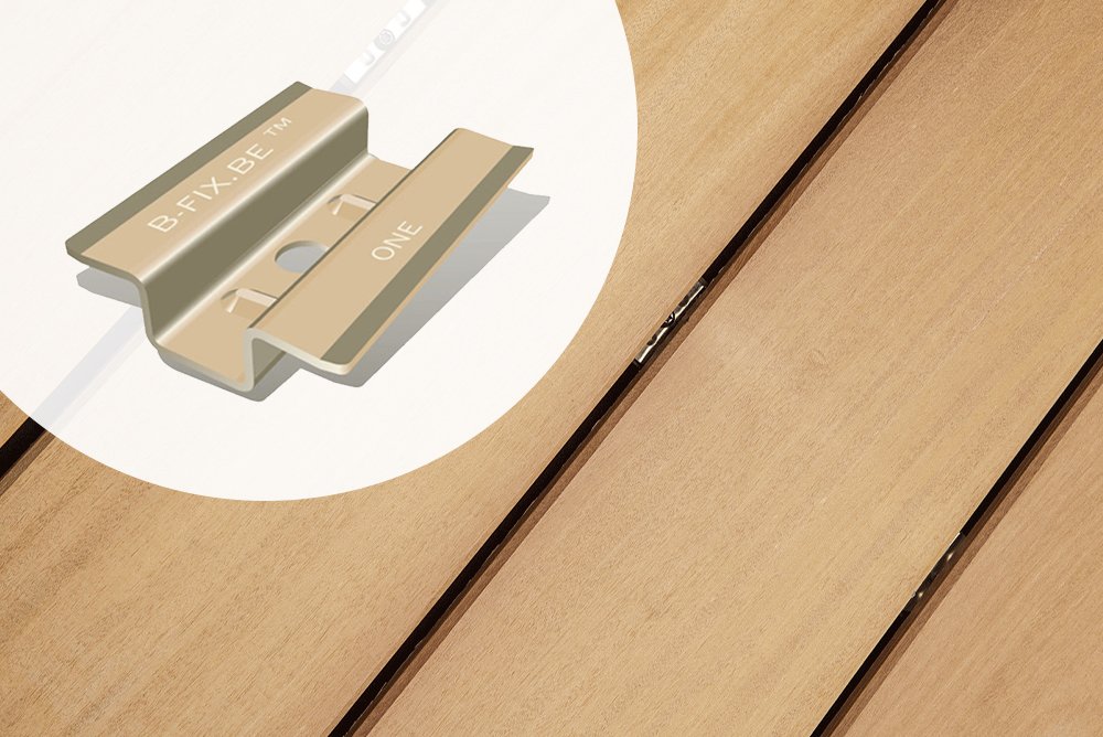 B-fix Clips RVS voor blinde bevestiging Terrasplanken – Doos 100 stuks