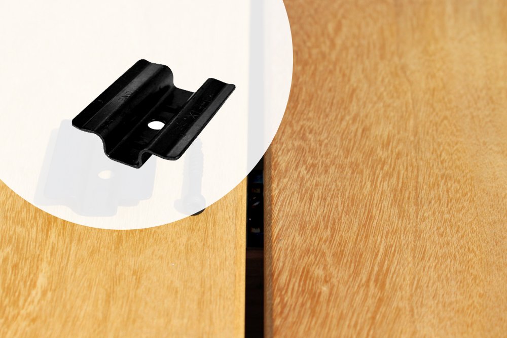 B-fix Clips RVS Zwart voor blinde bevestiging Terrasplanken Doos 100 stuks