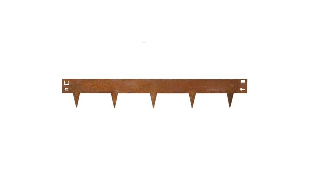 Cortenstaal Borderrand 16 cm hoog, 106 cm lang, 1.5 mm dik – Flexibel
