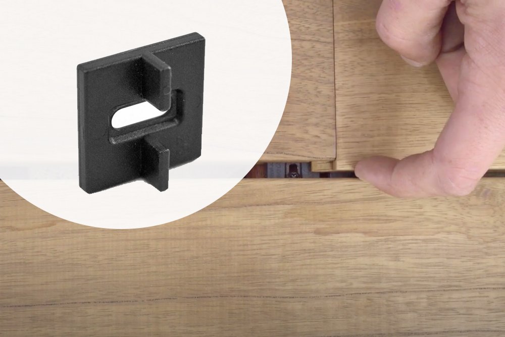 Deckwise Clips RVS Zwart voor blinde bevestiging Doos 100 stuks