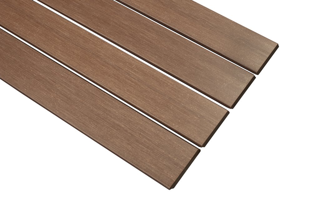 Composiet Rhombus 2.05×8.1x420cm Notenbruin Open gevelbekleding