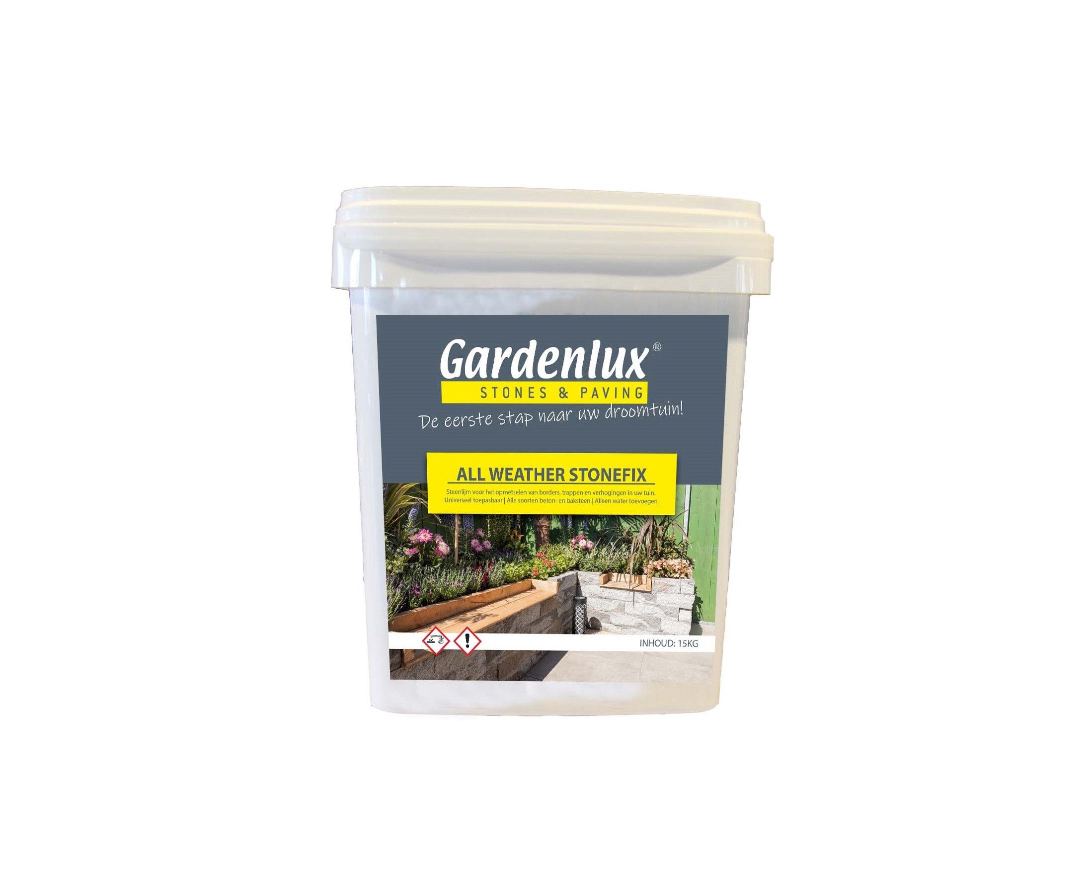 Steenlijm All Weather Stonefix Gardenlux – Emmer 15 kg