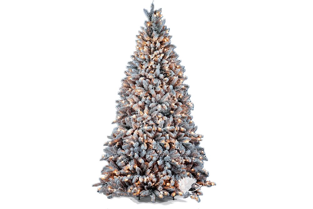 Kunstkerstboom besneeuwd Winterberg Hoogte 400 cm, diameter 193 cm, 5826 takken