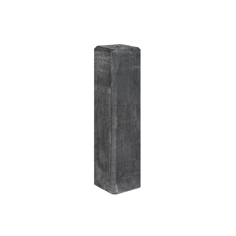 Betonpoer Antraciet 15x15x60cm Recht Model met kleine velling