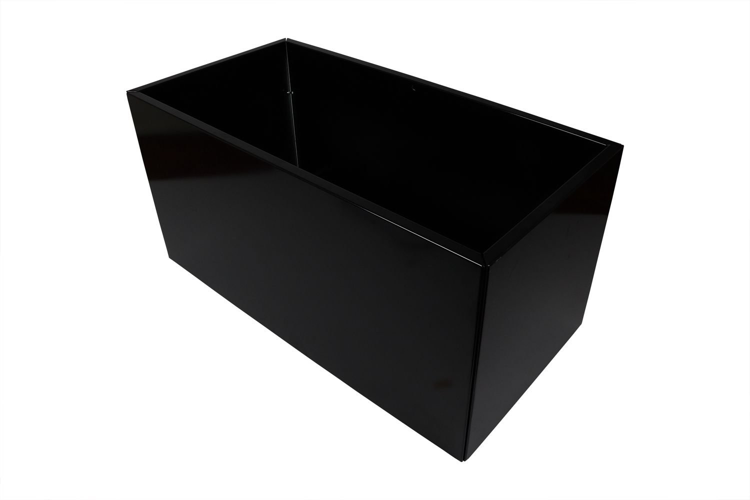 Plantenbak Zwart Verzinkt Staal 50x90x50cm – Bloembak