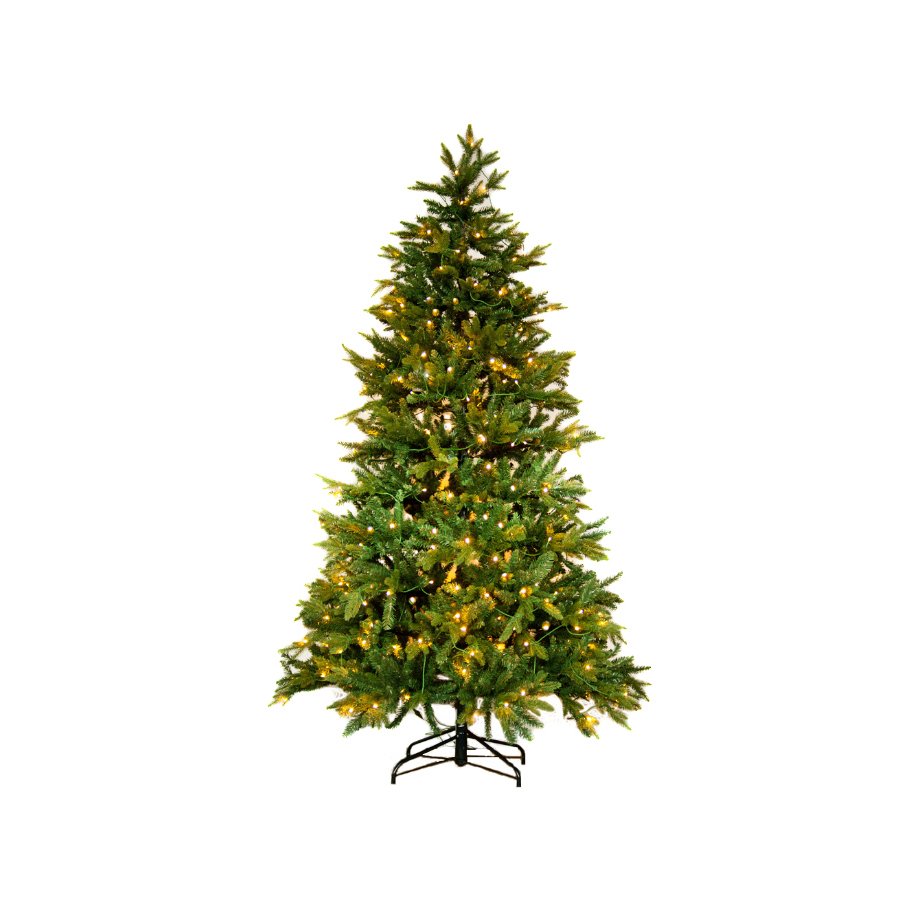 Kunstkerstboom Amsterdam met LED verlichting Hoogte 270 cm, 2800 takken, 350 lampjes