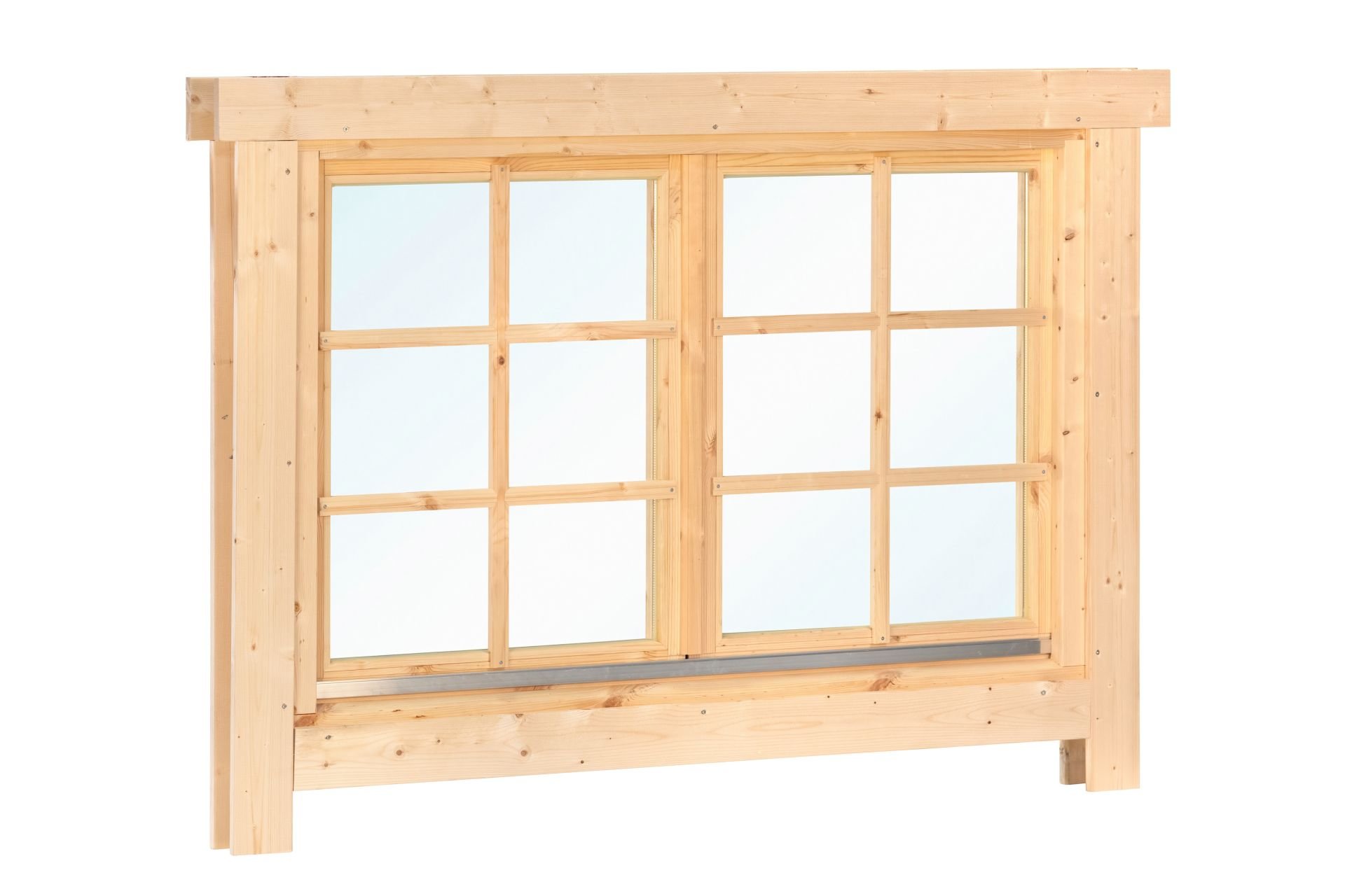 Dubbel draai / kiepraam 144.5×96.6cm Wanddikte 28 t/m 70 mm Dubbel glas