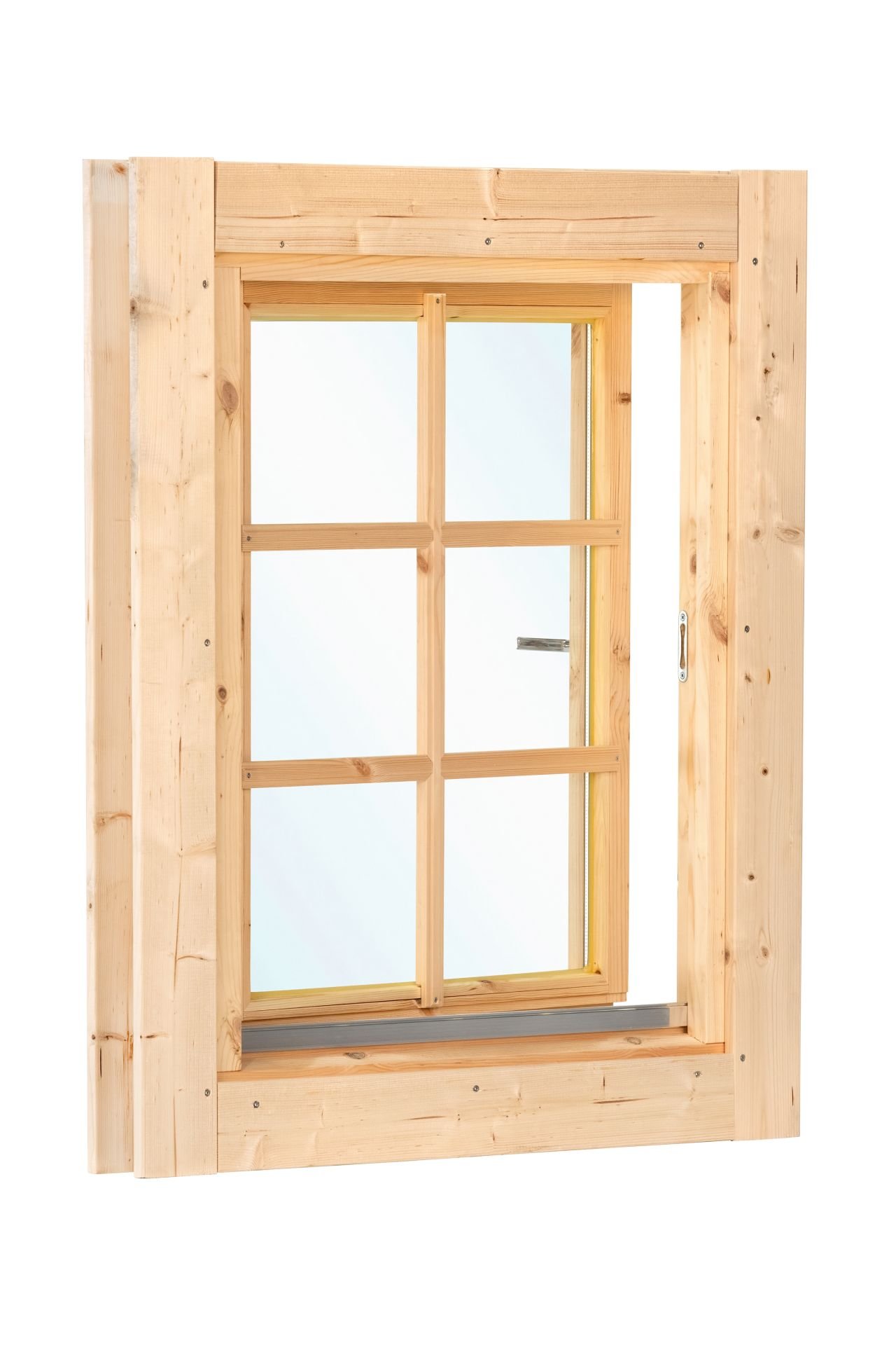 Draai/kiepraam met roedes 84×105.1 cm voor wanddikte 28 t/m 70 mm