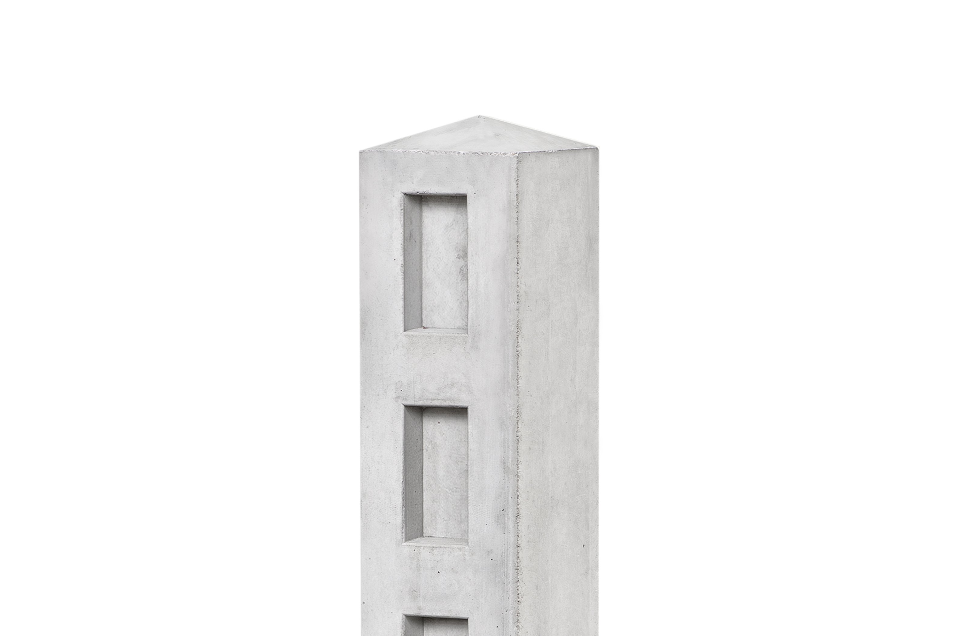 Betonpaal Linge Wit-Grijs 13 x 13 x 120 cm