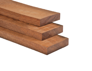 Balk Hardhout Azobe 5x10cm fijnbezaagd