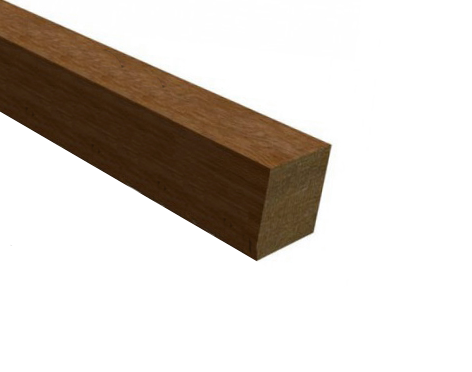 Balk Hardhout Azobe 15x15cm fijnbezaagd