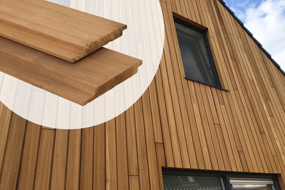 Ayous Channel siding 1.8×14.4cm Verticale Gevelbekleding