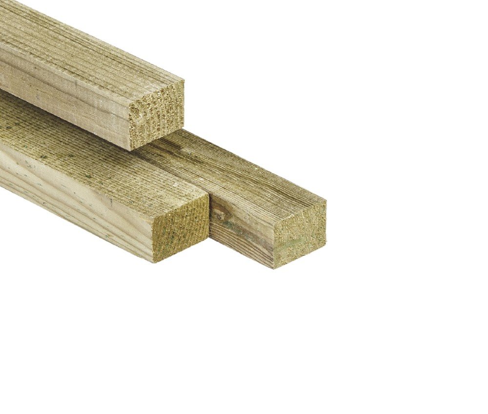 Balk Grenen Hout Geimpregneerd 4.4×6.8cm Geschaafd