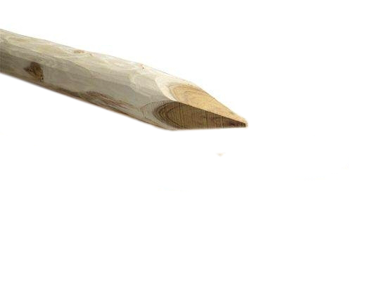 Robinia Paal rond diameter 10-12 cm geschild