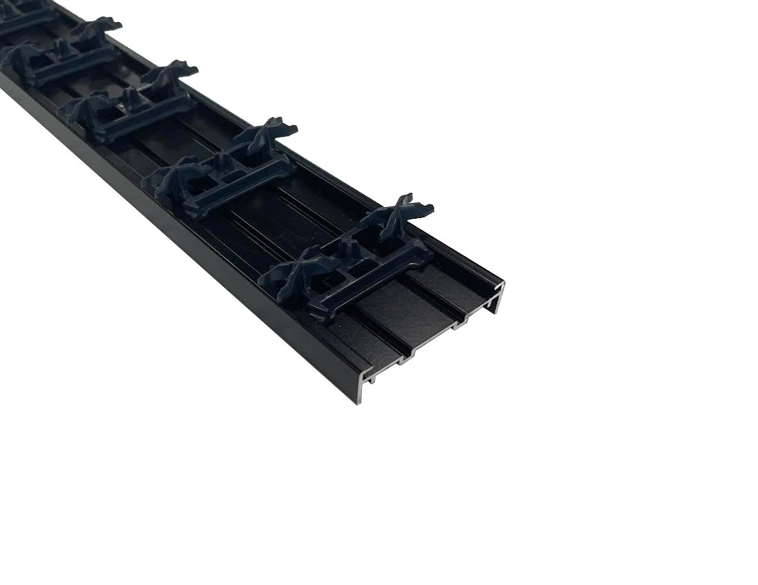 Aluminium rails X Clip systeem 1.4×6.0cm – Kliksysteem