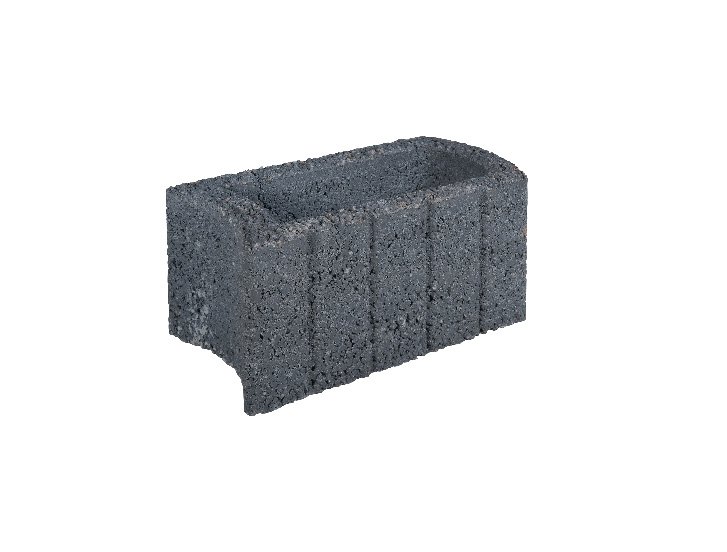 Beplantingselement Ovalflor Gardenlux 40x21x20cm Antraciet