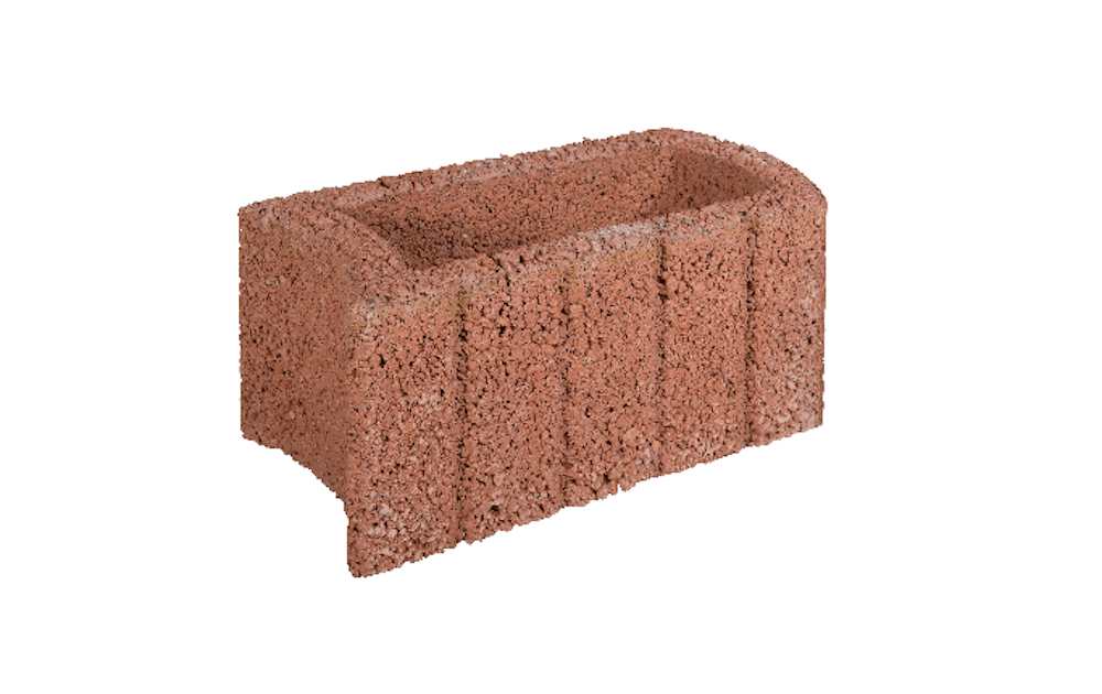 Beplantingselement Ovalflor Gardenlux 40x21x20cm Bruin