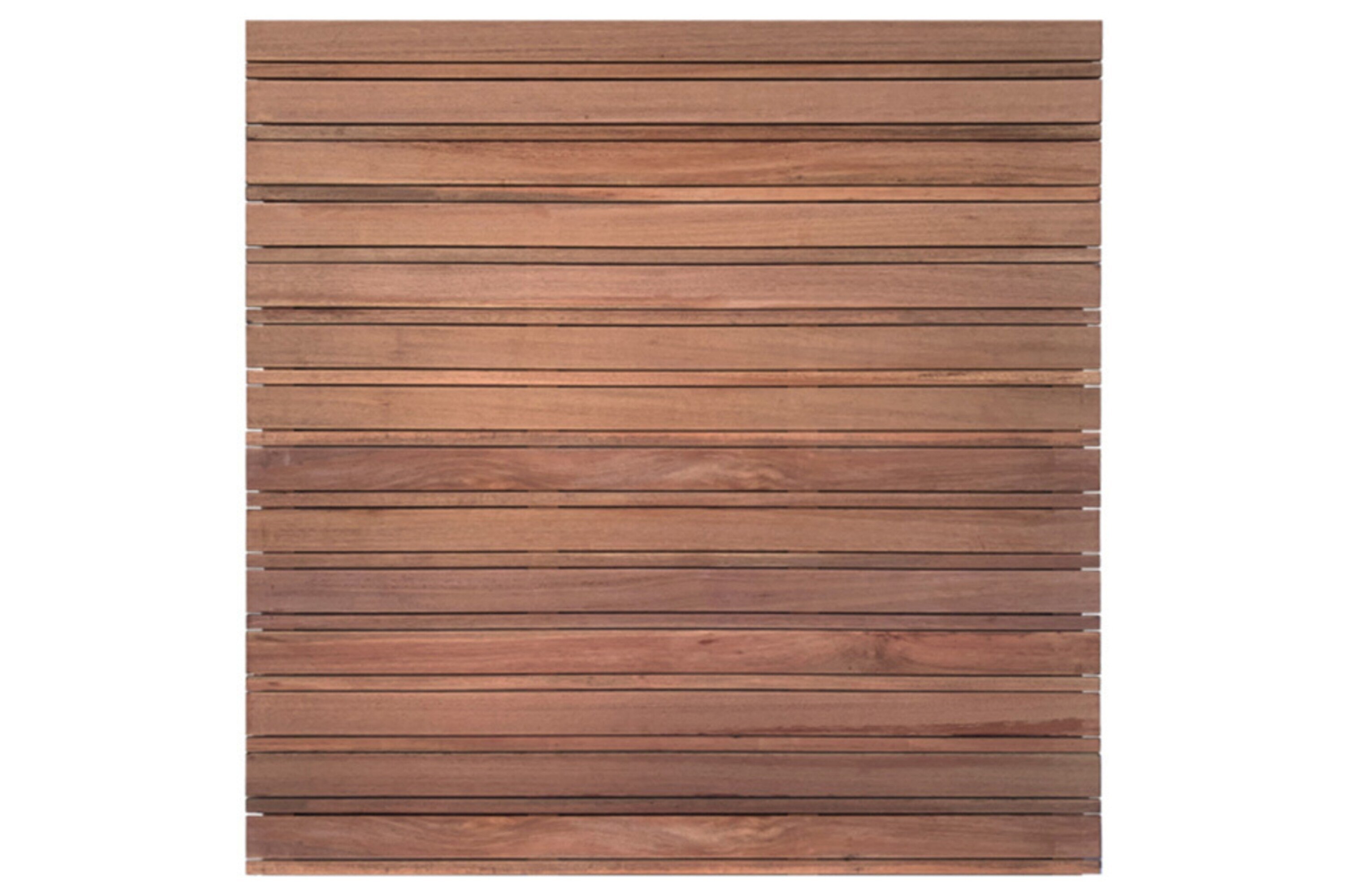 Lattenscherm Keruing hardhout 180 x 180 cm – 28 planks geschaafd