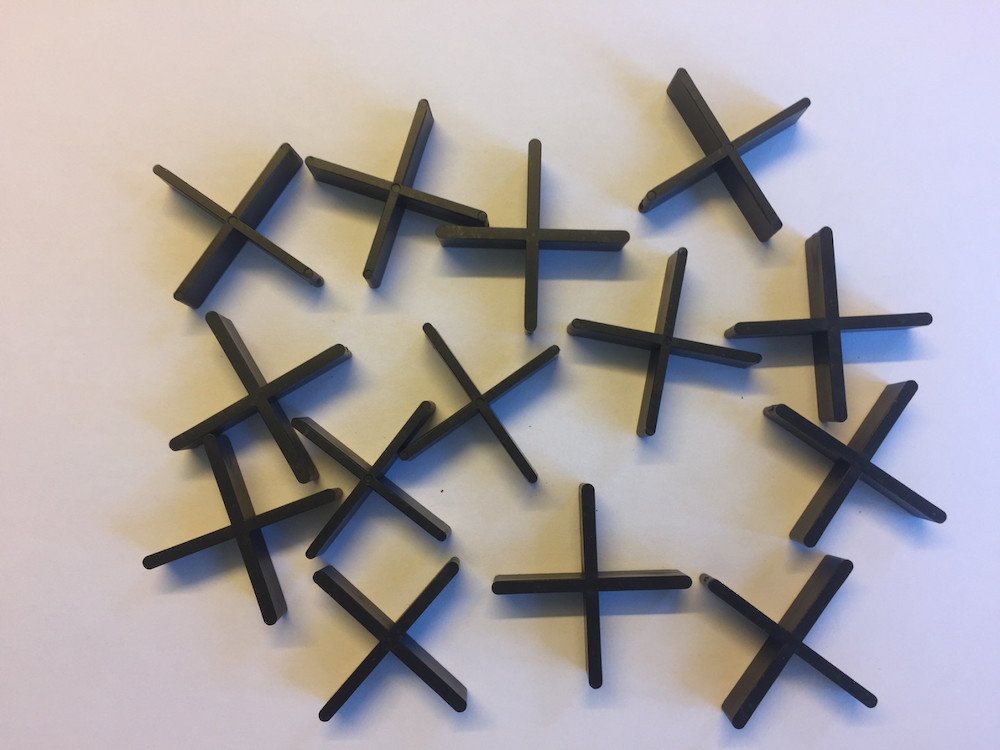 Voegkruisjes 5mm Zwart 5x19x55mm per 100 stuks